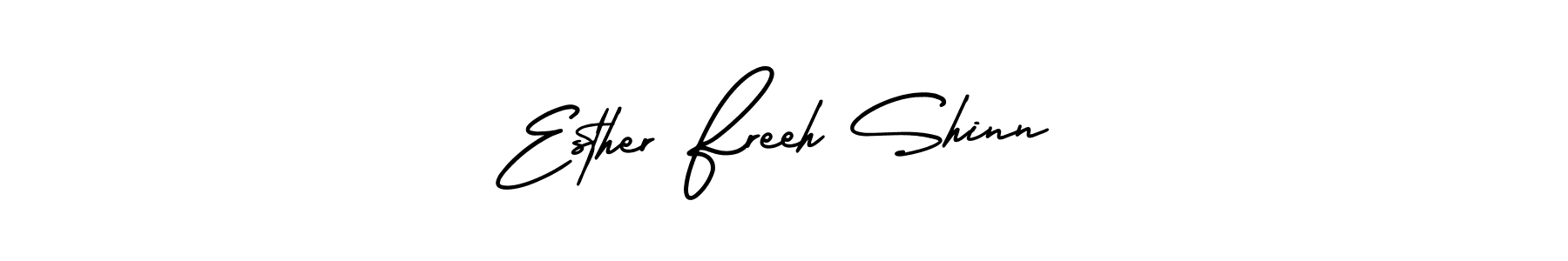 How to make Esther Freeh Shinn signature? AmerikaSignatureDemo-Regular is a professional autograph style. Create handwritten signature for Esther Freeh Shinn name. Esther Freeh Shinn signature style 3 images and pictures png