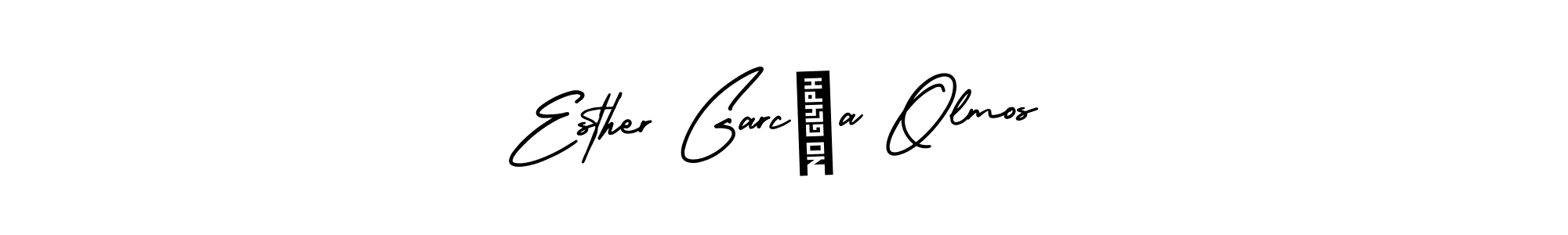 Use a signature maker to create a handwritten signature online. With this signature software, you can design (AmerikaSignatureDemo-Regular) your own signature for name Esther García Olmos. Esther García Olmos signature style 3 images and pictures png