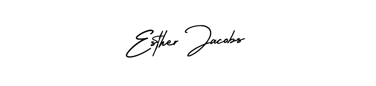 if you are searching for the best signature style for your name Esther Jacobs. so please give up your signature search. here we have designed multiple signature styles  using AmerikaSignatureDemo-Regular. Esther Jacobs signature style 3 images and pictures png