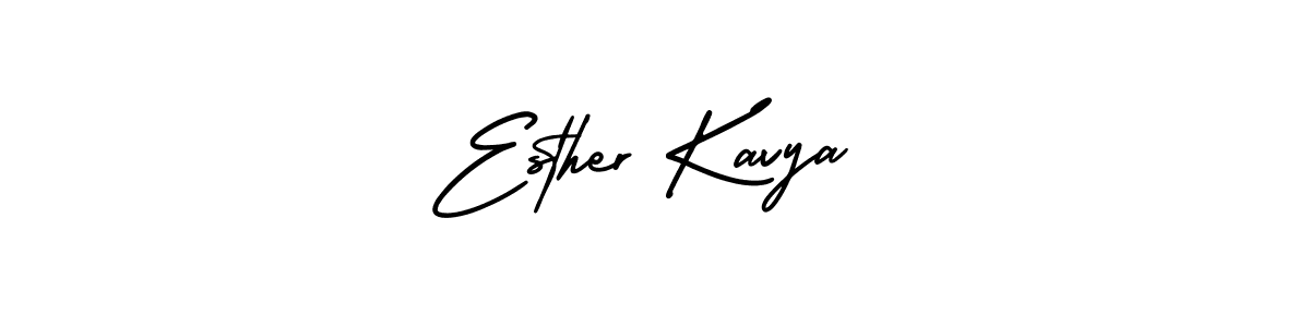 Best and Professional Signature Style for Esther Kavya. AmerikaSignatureDemo-Regular Best Signature Style Collection. Esther Kavya signature style 3 images and pictures png