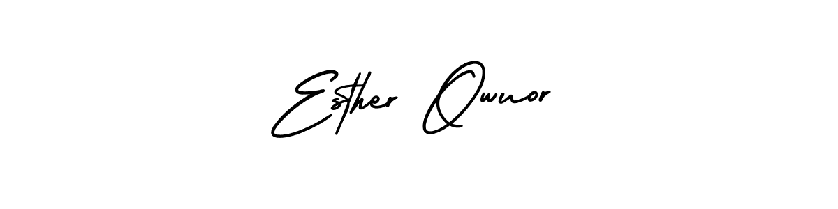 Design your own signature with our free online signature maker. With this signature software, you can create a handwritten (AmerikaSignatureDemo-Regular) signature for name Esther Owuor. Esther Owuor signature style 3 images and pictures png