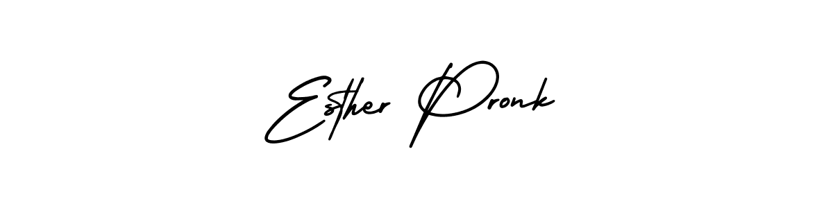 Create a beautiful signature design for name Esther Pronk. With this signature (AmerikaSignatureDemo-Regular) fonts, you can make a handwritten signature for free. Esther Pronk signature style 3 images and pictures png