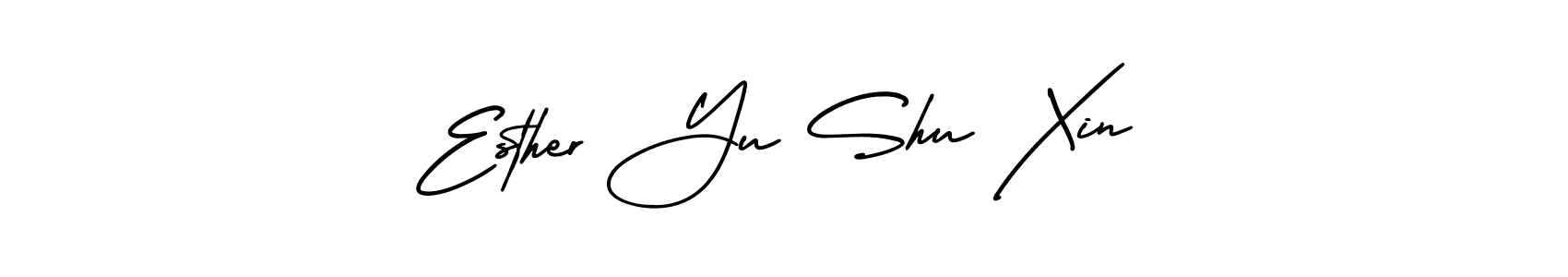 Create a beautiful signature design for name Esther Yu Shu Xin. With this signature (AmerikaSignatureDemo-Regular) fonts, you can make a handwritten signature for free. Esther Yu Shu Xin signature style 3 images and pictures png