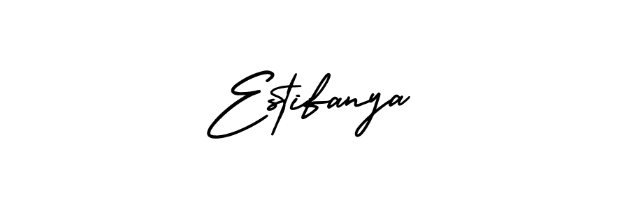 Make a short Estifanya signature style. Manage your documents anywhere anytime using AmerikaSignatureDemo-Regular. Create and add eSignatures, submit forms, share and send files easily. Estifanya signature style 3 images and pictures png