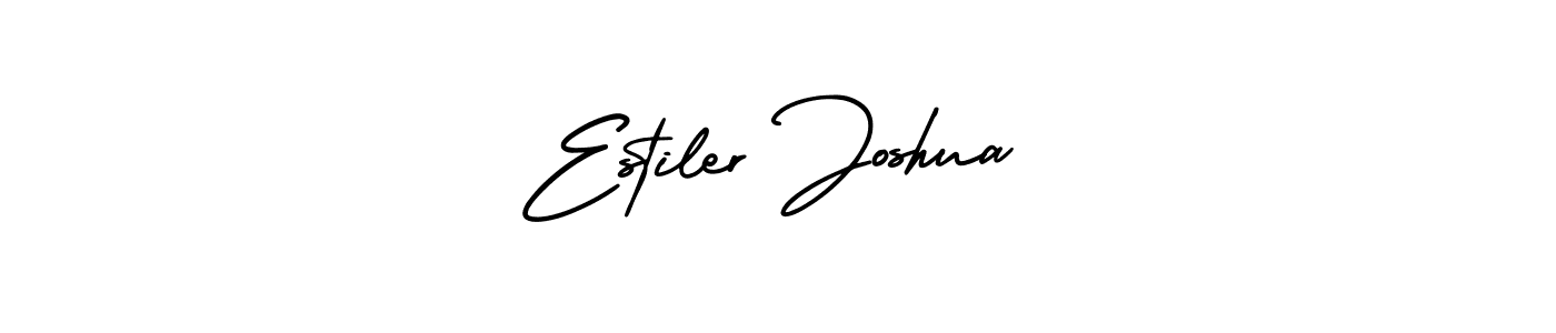 Check out images of Autograph of Estiler Joshua name. Actor Estiler Joshua Signature Style. AmerikaSignatureDemo-Regular is a professional sign style online. Estiler Joshua signature style 3 images and pictures png