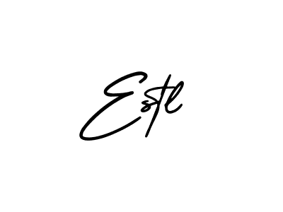 Create a beautiful signature design for name Estl. With this signature (AmerikaSignatureDemo-Regular) fonts, you can make a handwritten signature for free. Estl signature style 3 images and pictures png