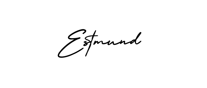 How to make Estmund name signature. Use AmerikaSignatureDemo-Regular style for creating short signs online. This is the latest handwritten sign. Estmund signature style 3 images and pictures png