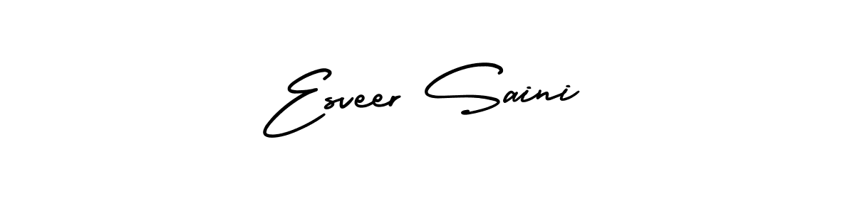 How to Draw Esveer Saini signature style? AmerikaSignatureDemo-Regular is a latest design signature styles for name Esveer Saini. Esveer Saini signature style 3 images and pictures png