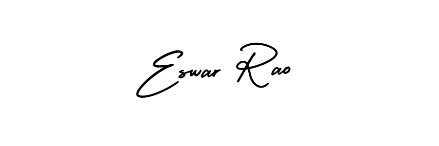 Use a signature maker to create a handwritten signature online. With this signature software, you can design (AmerikaSignatureDemo-Regular) your own signature for name Eswar Rao. Eswar Rao signature style 3 images and pictures png