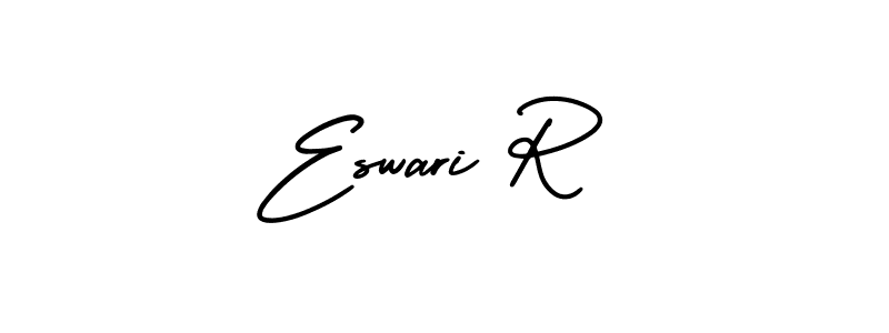 Create a beautiful signature design for name Eswari R. With this signature (AmerikaSignatureDemo-Regular) fonts, you can make a handwritten signature for free. Eswari R signature style 3 images and pictures png