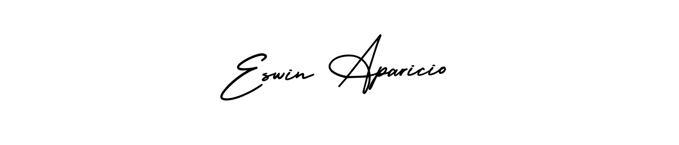 Use a signature maker to create a handwritten signature online. With this signature software, you can design (AmerikaSignatureDemo-Regular) your own signature for name Eswin Aparicio. Eswin Aparicio signature style 3 images and pictures png