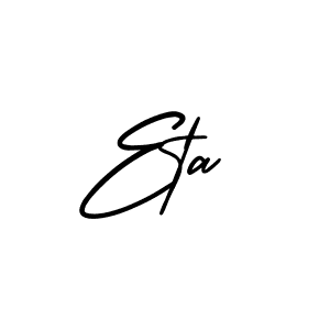 You should practise on your own different ways (AmerikaSignatureDemo-Regular) to write your name (Eta) in signature. don't let someone else do it for you. Eta signature style 3 images and pictures png