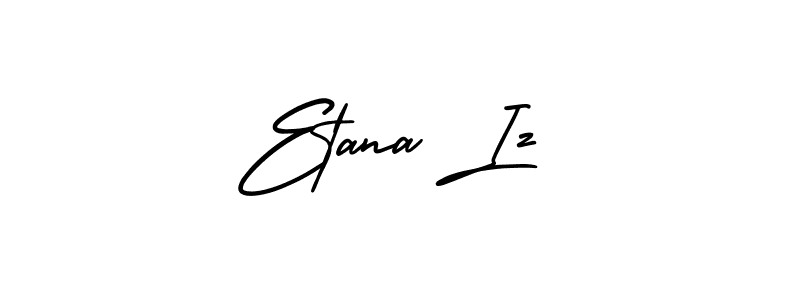 Also we have Etana Iz name is the best signature style. Create professional handwritten signature collection using AmerikaSignatureDemo-Regular autograph style. Etana Iz signature style 3 images and pictures png