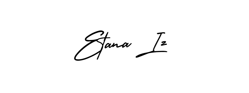 Also You can easily find your signature by using the search form. We will create Etana Iz name handwritten signature images for you free of cost using AmerikaSignatureDemo-Regular sign style. Etana Iz signature style 3 images and pictures png