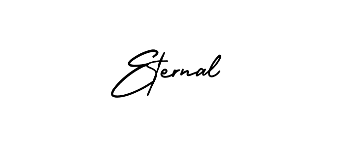 Design your own signature with our free online signature maker. With this signature software, you can create a handwritten (AmerikaSignatureDemo-Regular) signature for name Eternal. Eternal signature style 3 images and pictures png