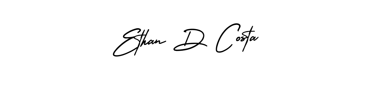 Make a beautiful signature design for name Ethan D Costa. With this signature (AmerikaSignatureDemo-Regular) style, you can create a handwritten signature for free. Ethan D Costa signature style 3 images and pictures png