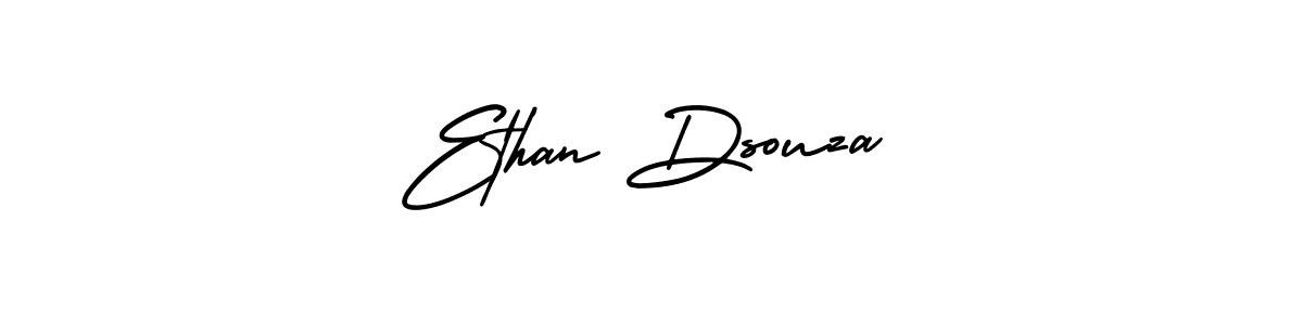 How to make Ethan Dsouza name signature. Use AmerikaSignatureDemo-Regular style for creating short signs online. This is the latest handwritten sign. Ethan Dsouza signature style 3 images and pictures png