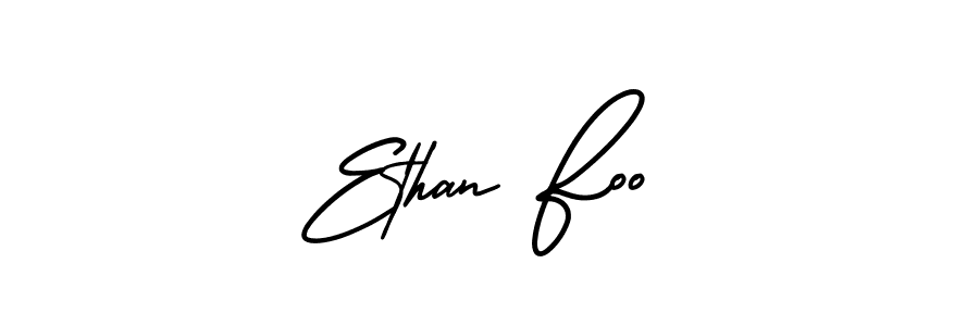 Create a beautiful signature design for name Ethan Foo. With this signature (AmerikaSignatureDemo-Regular) fonts, you can make a handwritten signature for free. Ethan Foo signature style 3 images and pictures png