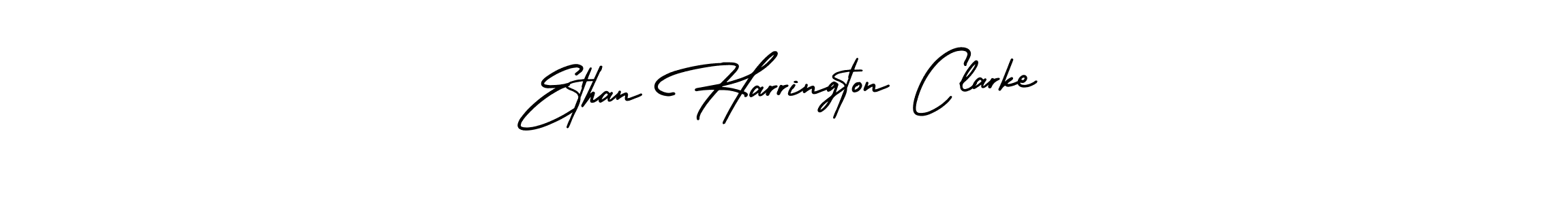 You should practise on your own different ways (AmerikaSignatureDemo-Regular) to write your name (Ethan Harrington Clarke) in signature. don't let someone else do it for you. Ethan Harrington Clarke signature style 3 images and pictures png