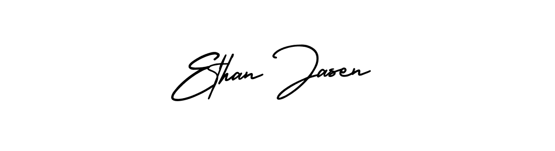 How to Draw Ethan Jasen signature style? AmerikaSignatureDemo-Regular is a latest design signature styles for name Ethan Jasen. Ethan Jasen signature style 3 images and pictures png