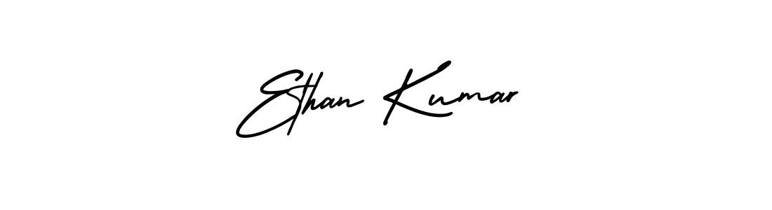 Ethan Kumar stylish signature style. Best Handwritten Sign (AmerikaSignatureDemo-Regular) for my name. Handwritten Signature Collection Ideas for my name Ethan Kumar. Ethan Kumar signature style 3 images and pictures png