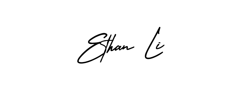 It looks lik you need a new signature style for name Ethan Li. Design unique handwritten (AmerikaSignatureDemo-Regular) signature with our free signature maker in just a few clicks. Ethan Li signature style 3 images and pictures png