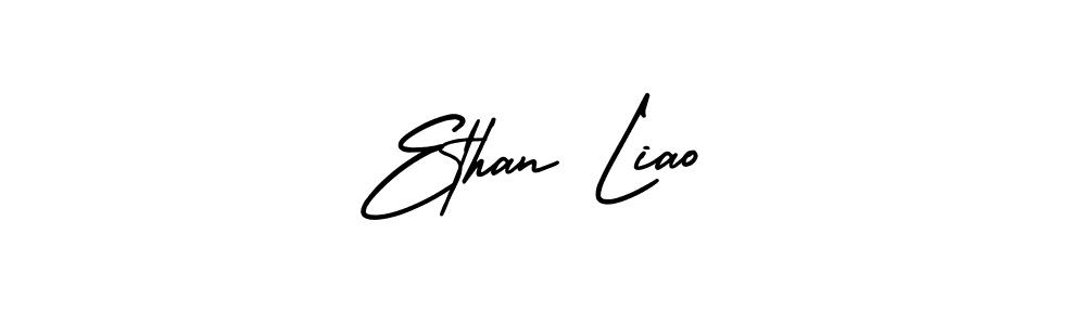 Similarly AmerikaSignatureDemo-Regular is the best handwritten signature design. Signature creator online .You can use it as an online autograph creator for name Ethan Liao. Ethan Liao signature style 3 images and pictures png
