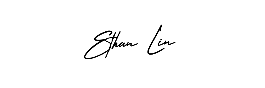 Use a signature maker to create a handwritten signature online. With this signature software, you can design (AmerikaSignatureDemo-Regular) your own signature for name Ethan Lin. Ethan Lin signature style 3 images and pictures png