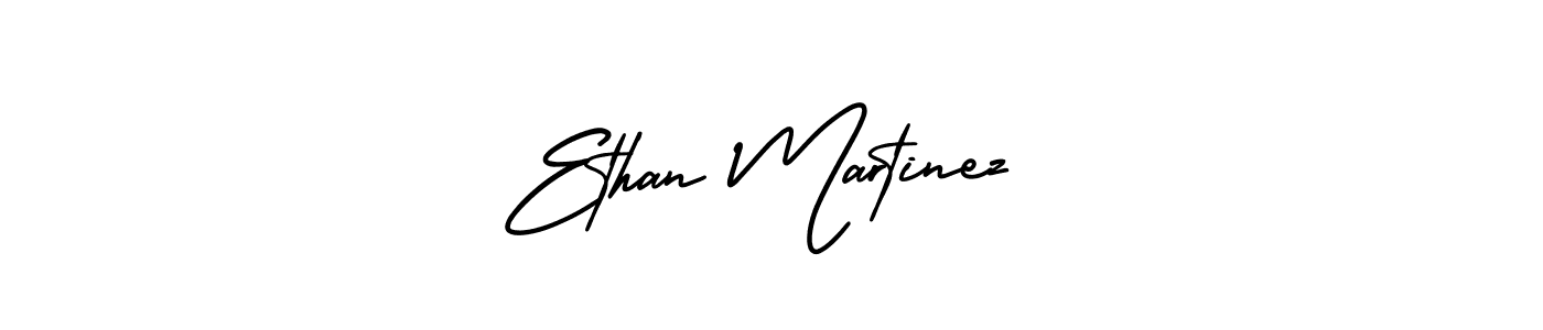 How to make Ethan Martinez name signature. Use AmerikaSignatureDemo-Regular style for creating short signs online. This is the latest handwritten sign. Ethan Martinez signature style 3 images and pictures png