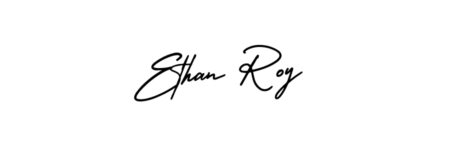 You should practise on your own different ways (AmerikaSignatureDemo-Regular) to write your name (Ethan Roy) in signature. don't let someone else do it for you. Ethan Roy signature style 3 images and pictures png