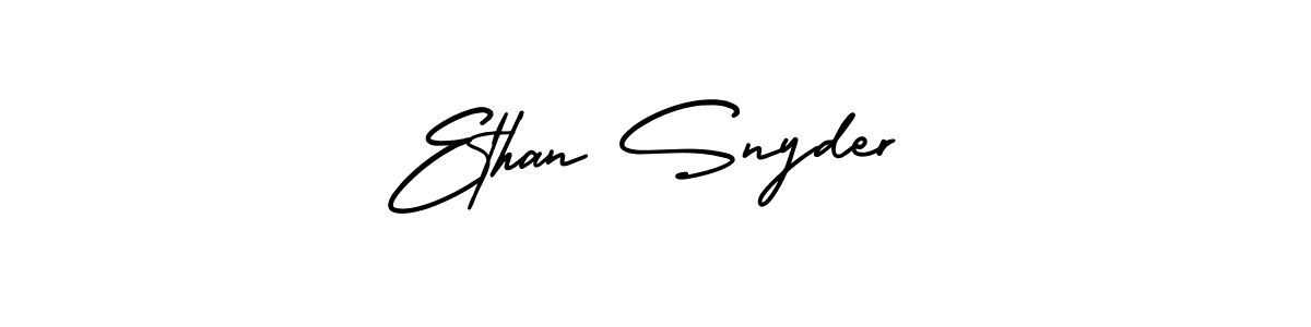 Make a beautiful signature design for name Ethan Snyder. With this signature (AmerikaSignatureDemo-Regular) style, you can create a handwritten signature for free. Ethan Snyder signature style 3 images and pictures png