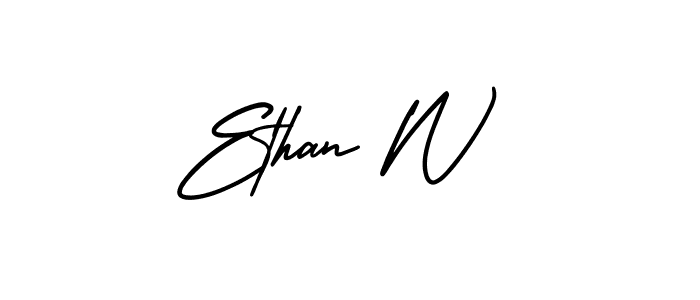 Similarly AmerikaSignatureDemo-Regular is the best handwritten signature design. Signature creator online .You can use it as an online autograph creator for name Ethan W. Ethan W signature style 3 images and pictures png