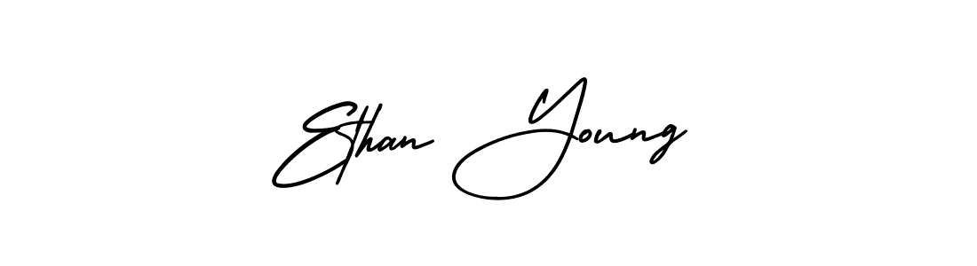 The best way (AmerikaSignatureDemo-Regular) to make a short signature is to pick only two or three words in your name. The name Ethan Young include a total of six letters. For converting this name. Ethan Young signature style 3 images and pictures png