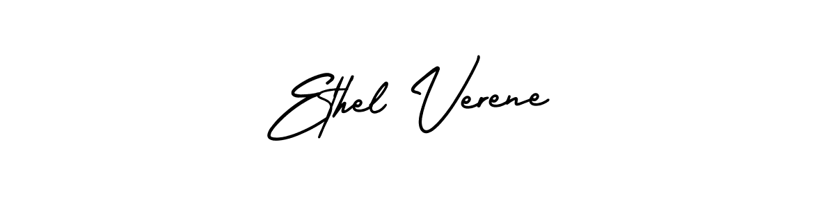 Make a beautiful signature design for name Ethel Verene. With this signature (AmerikaSignatureDemo-Regular) style, you can create a handwritten signature for free. Ethel Verene signature style 3 images and pictures png