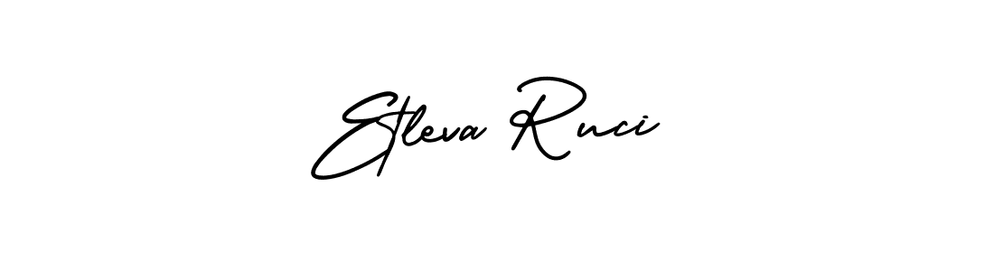 Make a beautiful signature design for name Etleva Ruci. With this signature (AmerikaSignatureDemo-Regular) style, you can create a handwritten signature for free. Etleva Ruci signature style 3 images and pictures png