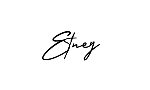 How to make Etney name signature. Use AmerikaSignatureDemo-Regular style for creating short signs online. This is the latest handwritten sign. Etney signature style 3 images and pictures png