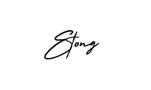 Create a beautiful signature design for name Etong. With this signature (AmerikaSignatureDemo-Regular) fonts, you can make a handwritten signature for free. Etong signature style 3 images and pictures png