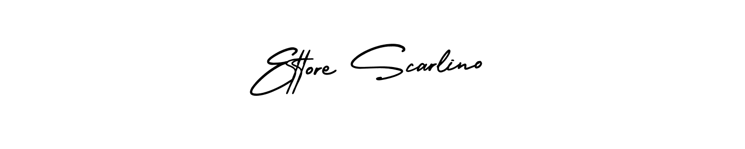 You should practise on your own different ways (AmerikaSignatureDemo-Regular) to write your name (Ettore Scarlino) in signature. don't let someone else do it for you. Ettore Scarlino signature style 3 images and pictures png