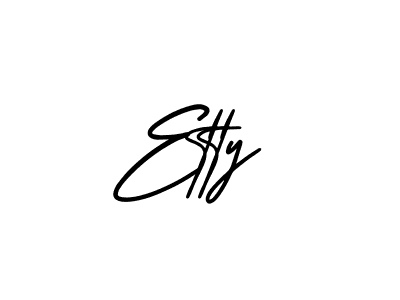 Design your own signature with our free online signature maker. With this signature software, you can create a handwritten (AmerikaSignatureDemo-Regular) signature for name Etty. Etty signature style 3 images and pictures png