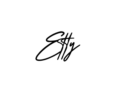 Design your own signature with our free online signature maker. With this signature software, you can create a handwritten (AmerikaSignatureDemo-Regular) signature for name Etty. Etty signature style 3 images and pictures png