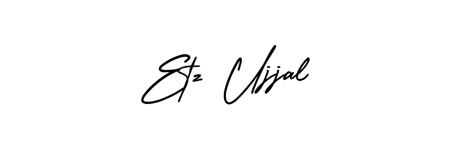 Design your own signature with our free online signature maker. With this signature software, you can create a handwritten (AmerikaSignatureDemo-Regular) signature for name Etz Ujjal. Etz Ujjal signature style 3 images and pictures png
