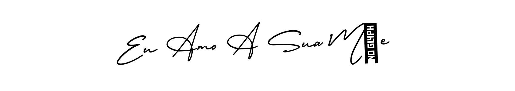 You should practise on your own different ways (AmerikaSignatureDemo-Regular) to write your name (Eu Amo A Sua Mãe) in signature. don't let someone else do it for you. Eu Amo A Sua Mãe signature style 3 images and pictures png