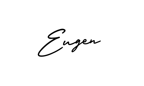 Make a beautiful signature design for name Eugen. With this signature (AmerikaSignatureDemo-Regular) style, you can create a handwritten signature for free. Eugen signature style 3 images and pictures png