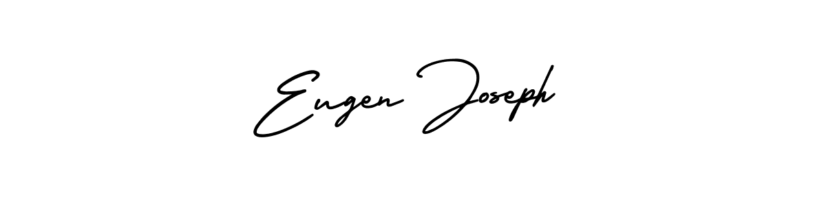 The best way (AmerikaSignatureDemo-Regular) to make a short signature is to pick only two or three words in your name. The name Eugen Joseph include a total of six letters. For converting this name. Eugen Joseph signature style 3 images and pictures png