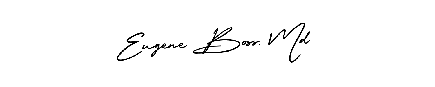 AmerikaSignatureDemo-Regular is a professional signature style that is perfect for those who want to add a touch of class to their signature. It is also a great choice for those who want to make their signature more unique. Get Eugene Boss, Md name to fancy signature for free. Eugene Boss, Md signature style 3 images and pictures png