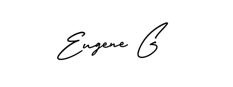 Eugene G stylish signature style. Best Handwritten Sign (AmerikaSignatureDemo-Regular) for my name. Handwritten Signature Collection Ideas for my name Eugene G. Eugene G signature style 3 images and pictures png