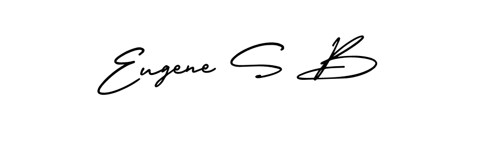 How to Draw Eugene S B signature style? AmerikaSignatureDemo-Regular is a latest design signature styles for name Eugene S B. Eugene S B signature style 3 images and pictures png