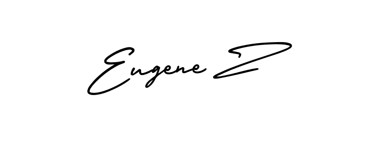 Make a beautiful signature design for name Eugene Z. With this signature (AmerikaSignatureDemo-Regular) style, you can create a handwritten signature for free. Eugene Z signature style 3 images and pictures png