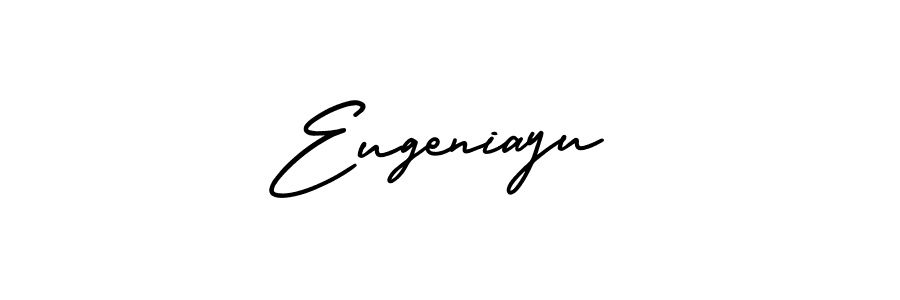 This is the best signature style for the Eugeniayu name. Also you like these signature font (AmerikaSignatureDemo-Regular). Mix name signature. Eugeniayu signature style 3 images and pictures png