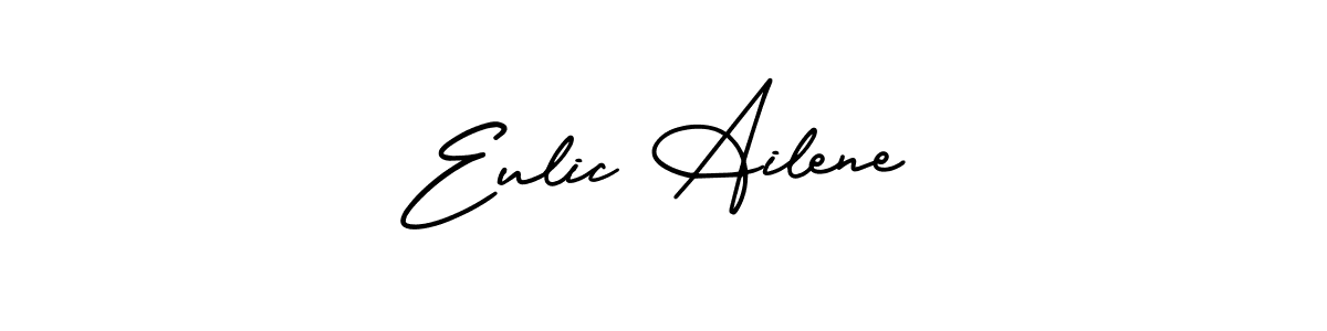 Eulic Ailene stylish signature style. Best Handwritten Sign (AmerikaSignatureDemo-Regular) for my name. Handwritten Signature Collection Ideas for my name Eulic Ailene. Eulic Ailene signature style 3 images and pictures png